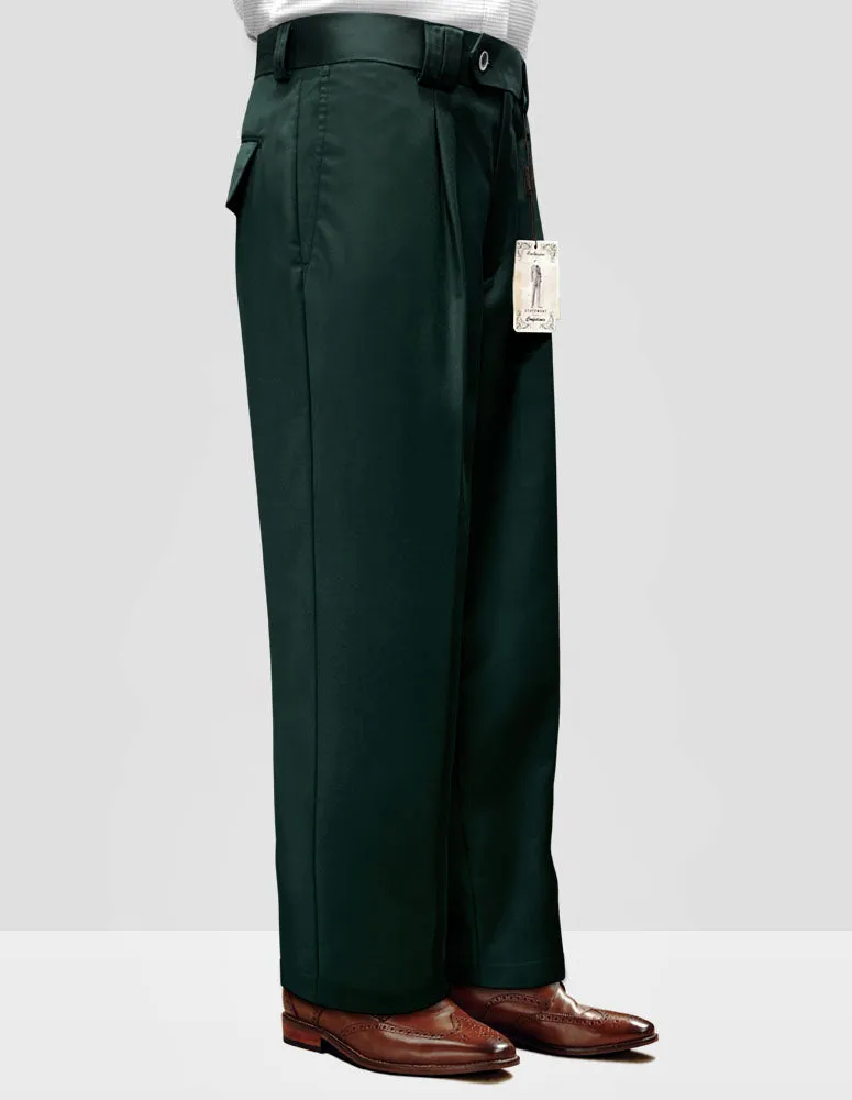 Men's Dress Pants Wide Leg 150's Italian Wool | Hunter | WP-100