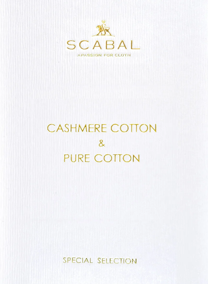 Scabal Dark Brown Cashmere Cotton Pants